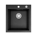 Sink with One Basin Pyramis Siros 1B 47 x 51,5 cm Black