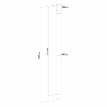 Podaljševalne palice Neomounts NS-EP100BLACK 100 kg