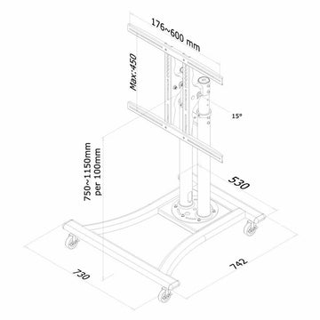 Nosilec za TV Neomounts PLASMA-M1200 27" 70" 42" 50 kg