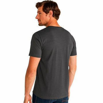 Herren Kurzarm-T-Shirt Lee Patch Logo Grau