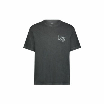 Men’s Short Sleeve T-Shirt Lee Loose Logo Black