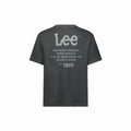 Men’s Short Sleeve T-Shirt Lee Loose Logo Black