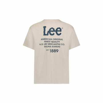 Men’s Short Sleeve T-Shirt Lee Loose Light brown