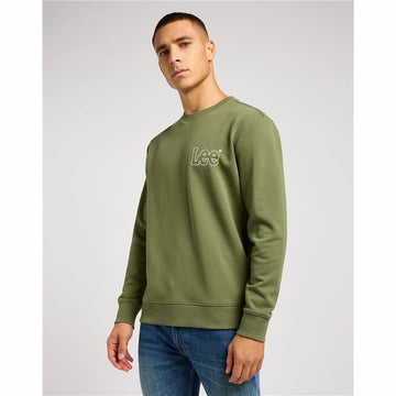 Herren Sweater ohne Kapuze Lee Wobbly Khaki