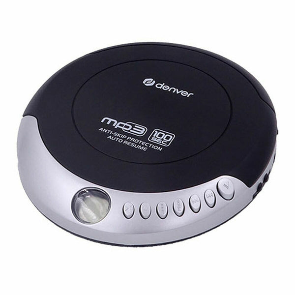 CD/MP3 Player Denver Electronics Black Black/Grey