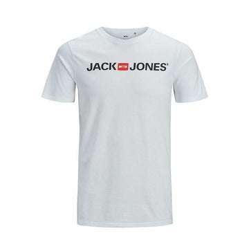 Men’s Short Sleeve T-Shirt JJECORP LOGO TEE SS O-NECK NOSS  Jack & Jones  12137126  White