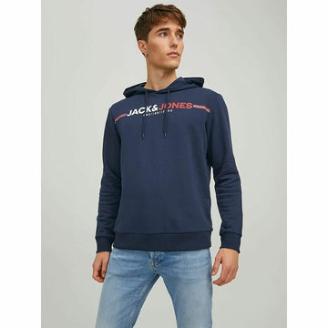 Sweat à capuche homme Jack & Jones JCOFREDERICK Blue marine