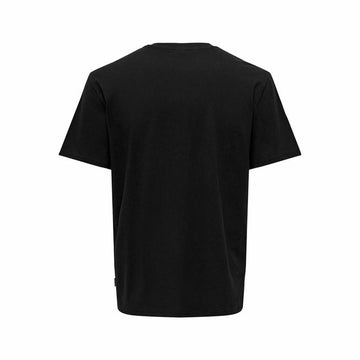 Men’s Short Sleeve T-Shirt Only & Sons Onskolton Reg Beach Black
