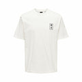 Men’s Short Sleeve T-Shirt Only & Sons Onskace Rlx White