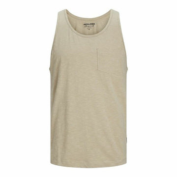 Tank Top Men Jack & Jones Jortampa Slub Beige