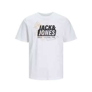 Men’s Short Sleeve T-Shirt Jack & Jones LOGO TEE SS 12252376 White