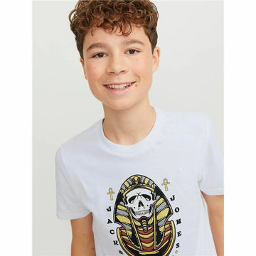 T shirt à manches courtes Enfant Jack & Jones Jorheavens Blanc