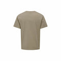 Men’s Short Sleeve T-Shirt Only & Sons Onslevi Life Reg Text Desert Light brown