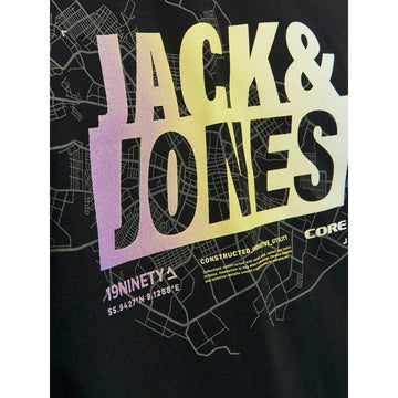 Men’s Short Sleeve T-Shirt Jack & Jones JCOMAP SUMMER 12257908 Black