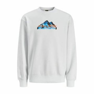 Moški Pulover brez Kapuce Jack & Jones SWEAT CREW NECK 12262094 Bela