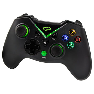 Contrôle des jeux Esperanza EGG112K Noir Vert Microsoft Xbox One PC PlayStation 3