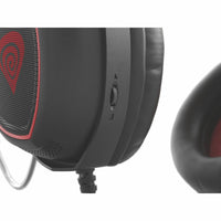 Headphones with Microphone Genesis Radon 300 Black Red