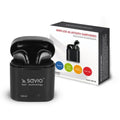 Bluetooth in Ear Headset Savio TWS-02 Schwarz Graphit