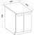 Meuble d'Appoint 60 x 51,6 x 85 cm Gris