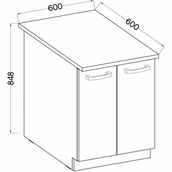 Occasional Furniture 60 x 51,6 x 85 cm Grey