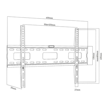 Support de TV MacLean MC-419 32" 100" 80 kg