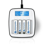 Battery Charger EverActive NC-1000M Black/White