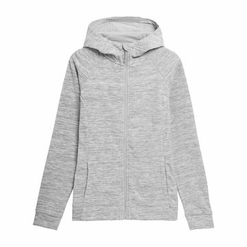 Sweat à capuche femme 4F Fleece Gris