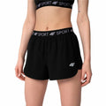 Damen-Sportshorts 4F Quick-Drying Schwarz