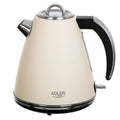 Bouilloire Adler AD 1343 creme Beige Acier inoxydable 2200 W 1850 W 1,5 L