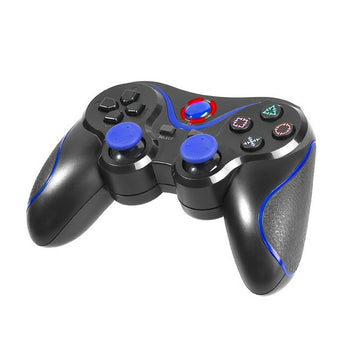 Drahtloser Gaming Controller Tracer Blue Fox Blau Schwarz Bluetooth PlayStation 3