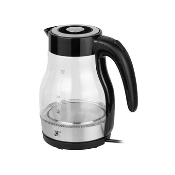 Kettle Lafe CEG017 Black Translucent Glass Plastic 2200 W 1,7 L