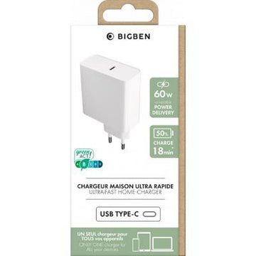 Stenski Polnilec Big Ben Interactive BASECS60WCPDW Bela 60 W (1 kosov)