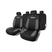 Sitzbezug-Set Sparco Strada Schwarz/Grau