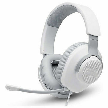 Headphones with Microphone JBL Quantum 100 Gaming Blue White
