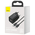 Wall Charger Baseus TZCCSUP-L01 Black