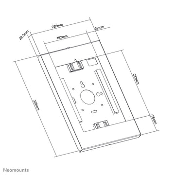 Tablet Neomounts WL15-650WH1 11" Weiß