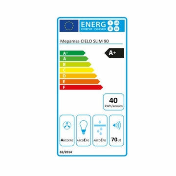 Hotte standard Mepamsa CIELO SLIM 90 cm 720 m3/h 145W