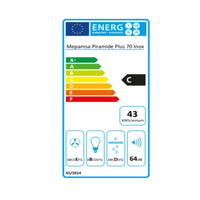 Conventional Hood Mepamsa Piramide Plus 70 X 70 cm 290 m³/h C