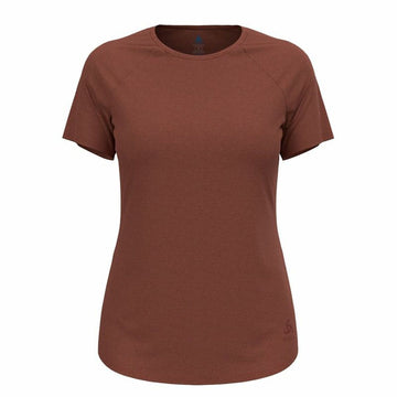 Damen Kurzarm-T-Shirt Odlo Essential 365 Braun