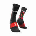 Chaussettes de Sport Compressport Ultra Trail Noir/Rouge Noir