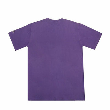 Kurzärmiges Fußball T-Shirt für Männer Kappa Sportswear Logo Lila