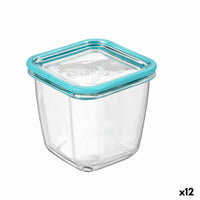 Square Lunch Box with Lid Bormioli Rocco Frigoverre Future Transparent Glass 750 ml (12 Units)