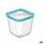 Square Lunch Box with Lid Bormioli Rocco Frigoverre Future Transparent Glass 750 ml (12 Units)