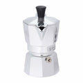 Italienische Kaffeemaschine Bialetti Moka Express Silberfarben Aluminium Metall 60 ml 1 Tasse