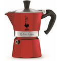 Italian Coffee Pot Bialetti Moka Red Aluminium 3 Cups