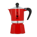 Italienische Kaffeemaschine Bialetti Rainbow 6 Tassen Rot Aluminium