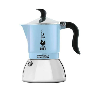 Italian Coffee Pot Bialetti 29587 Blue Aluminium Steel 100 ml