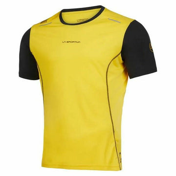 Herren Kurzarm-T-Shirt La Sportiva Tracer Gelb Schwarz