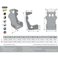 Siège Racing Momo DAYTONA L Noir