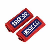 Seat Belt Pads Sparco 01099RS Mini Red (2 uds)